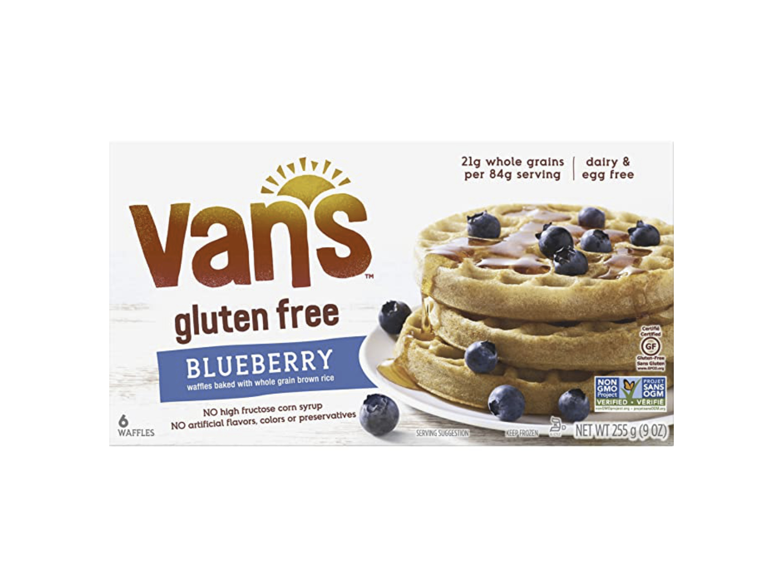 Van’s Gluten-Free Blueberry Waffles