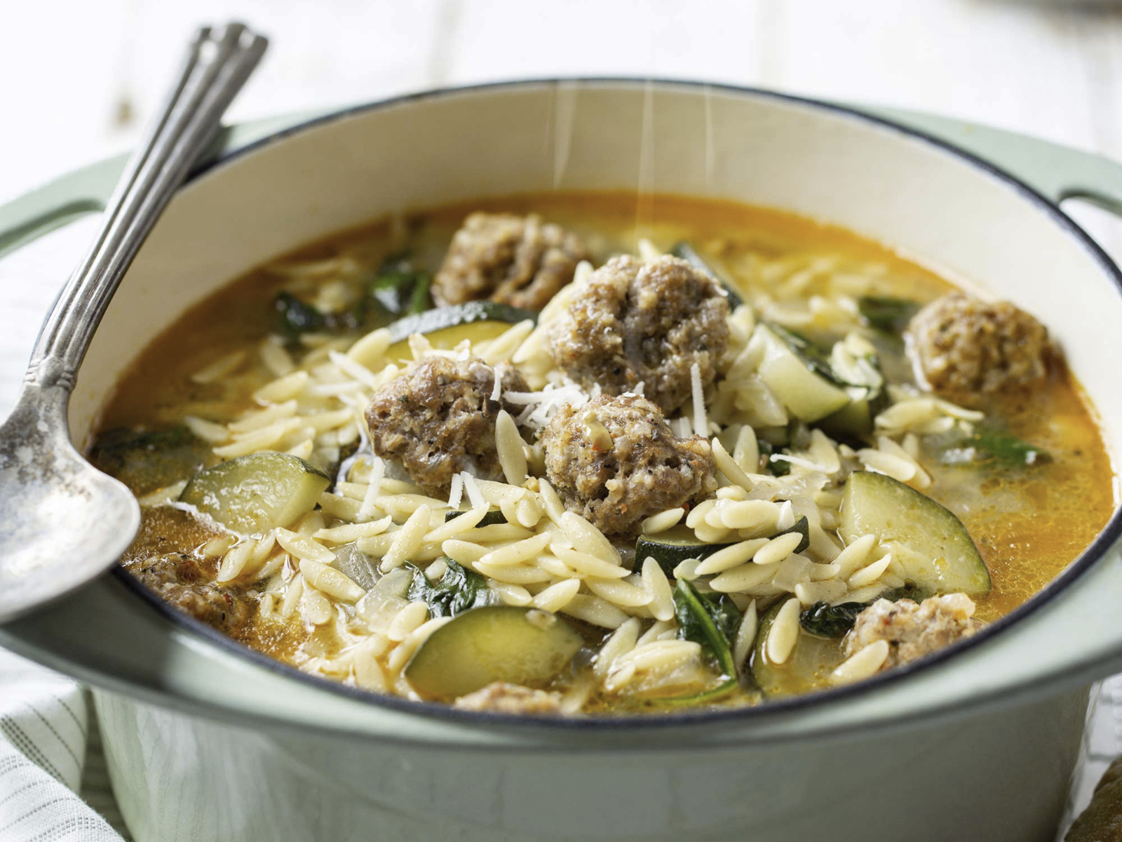 italian meatball orzo soup