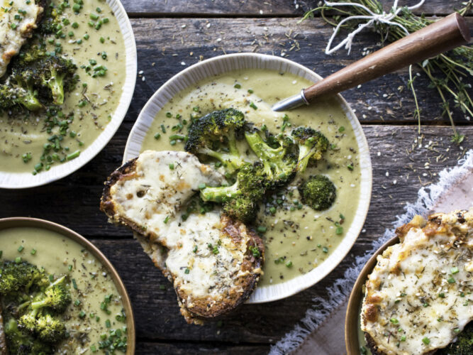 roasted broccoli soup