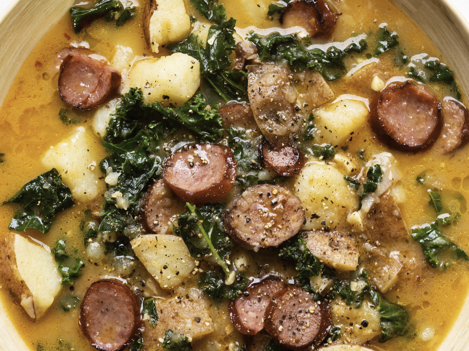 sausage potato kale soup