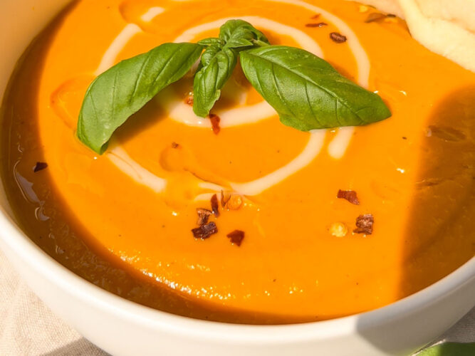 Sweet potato carrot soup