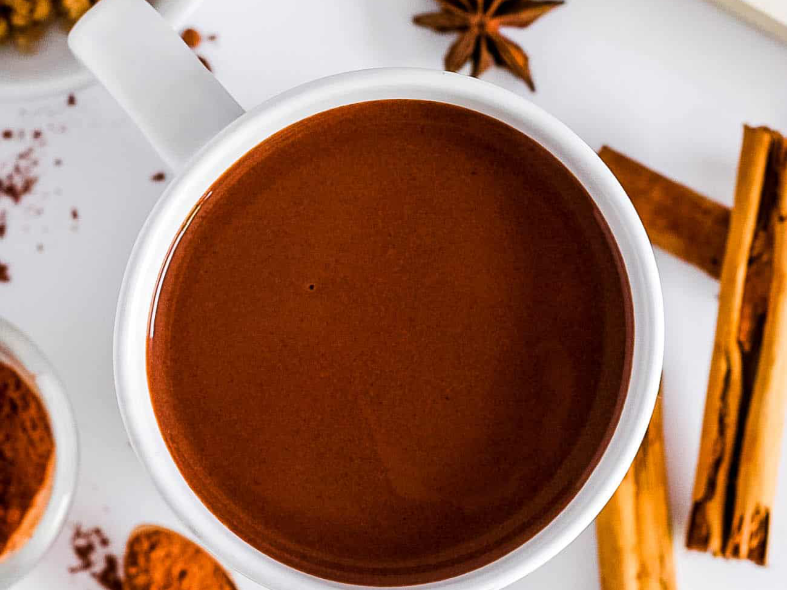 Healthy Cinnamon Hot Chocolate