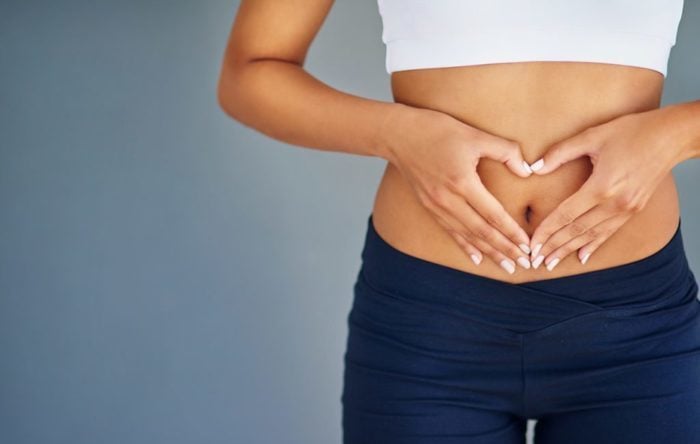 Cropped shot of woman's stomach