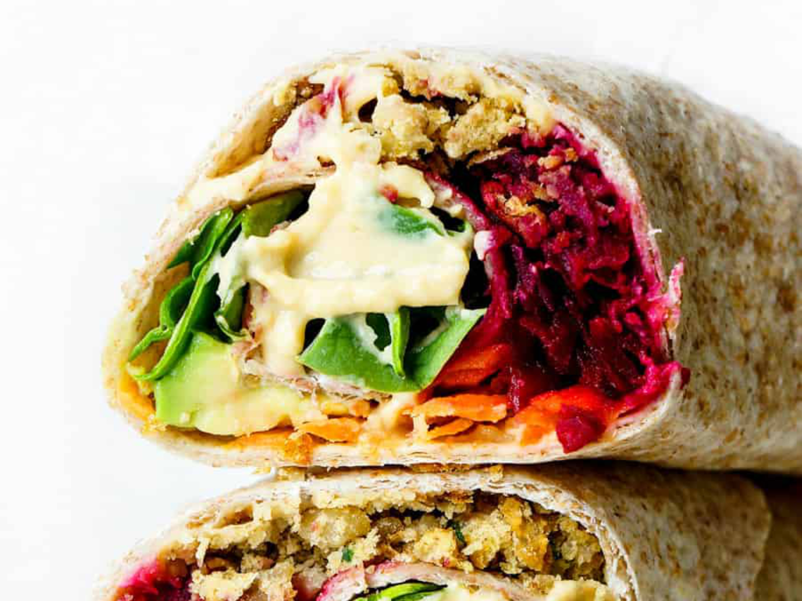 Vegan Rainbow Falafel Wrap