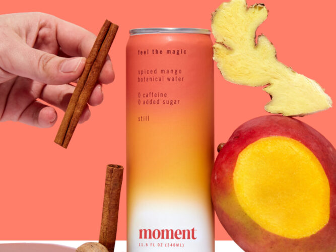moment spiced mango drink with healthy ingredients to feel relaxed