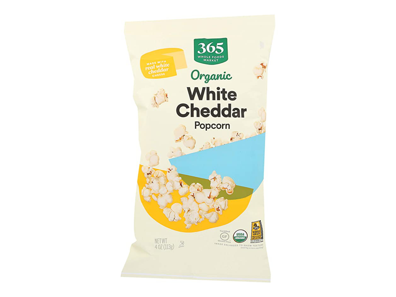 organic white cheddar popcorn