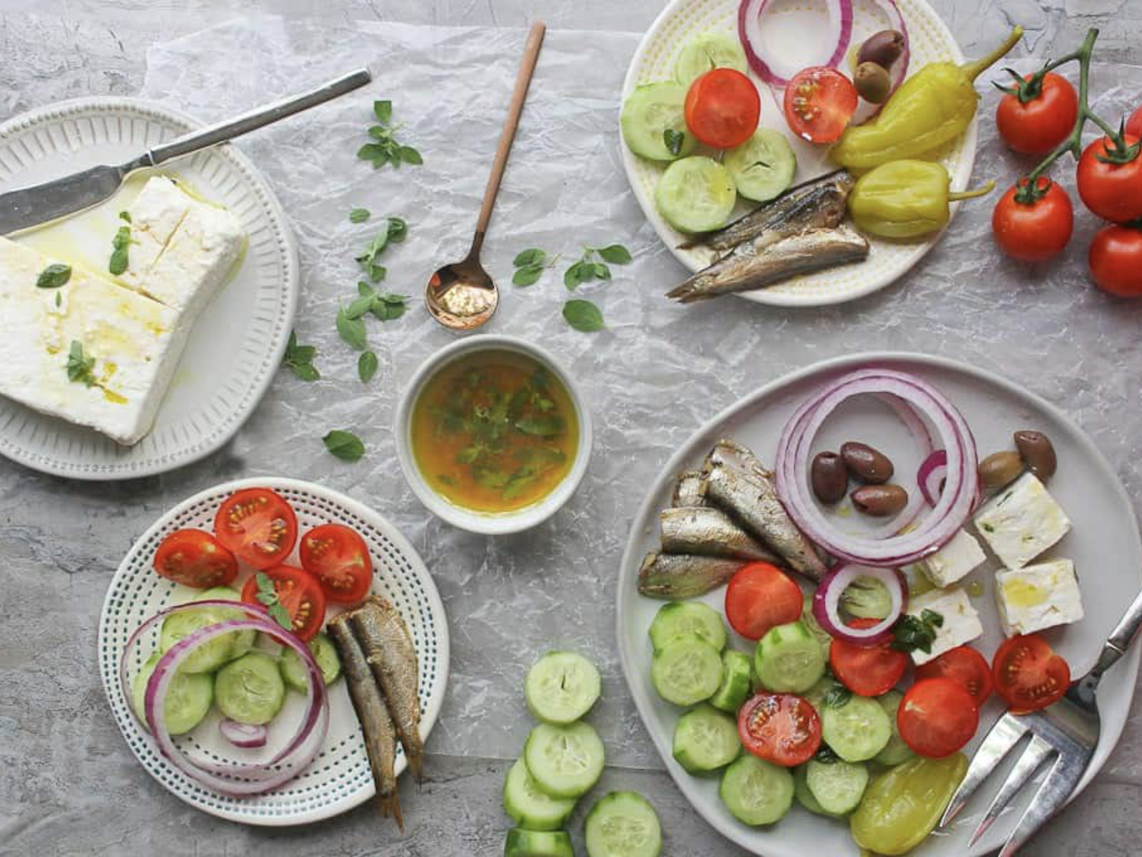 sardine greek salad