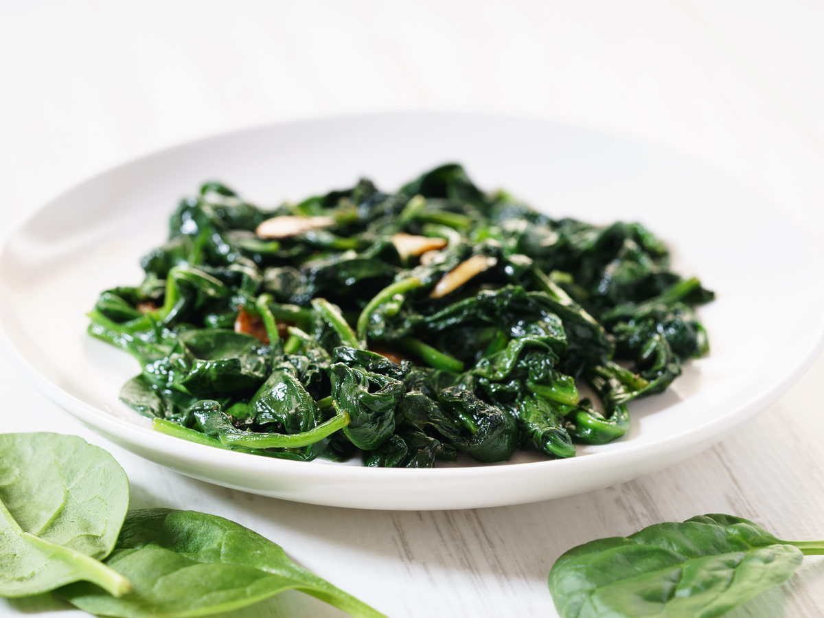 The Best Sauteed Spinach