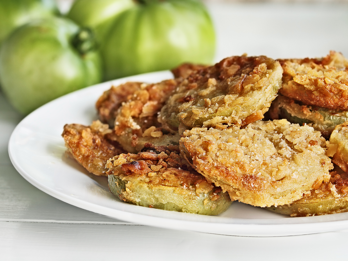 Summer side dishes: (Oven) Fried Green Tomatoes