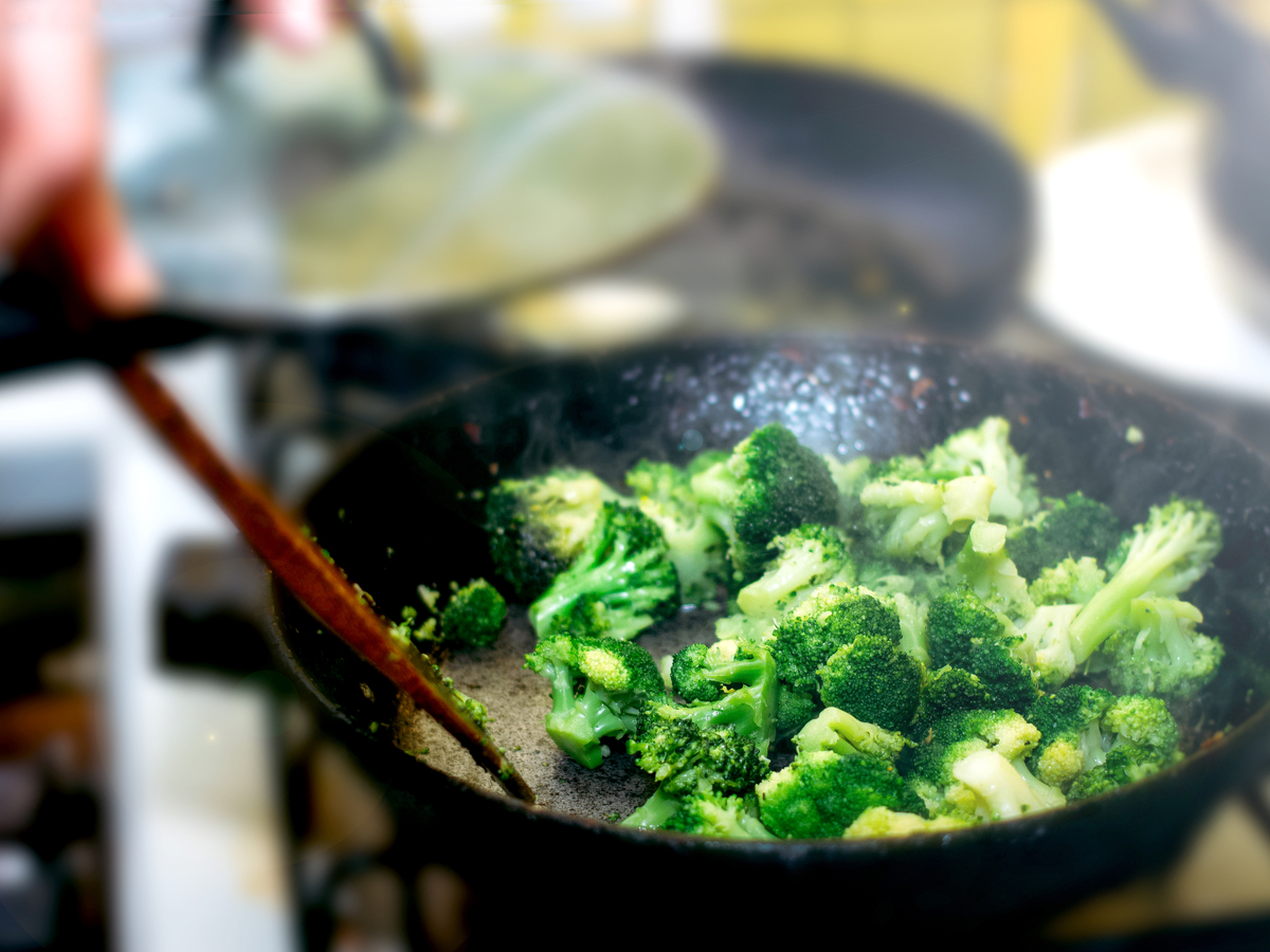 Mustard-y Pan Fried Broccoli