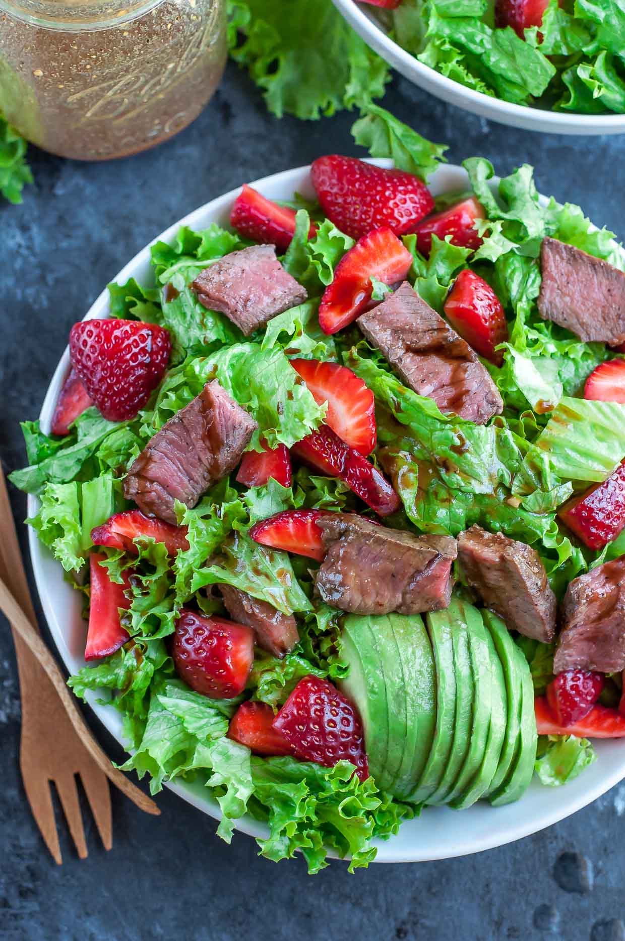 Strawberry Steak Salad with Balsamic Vinaigrette