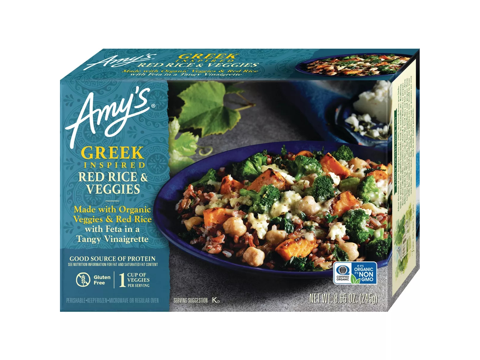 Amy's Gluten Free Frozen Greek Inspired Red Rice & Veggies
