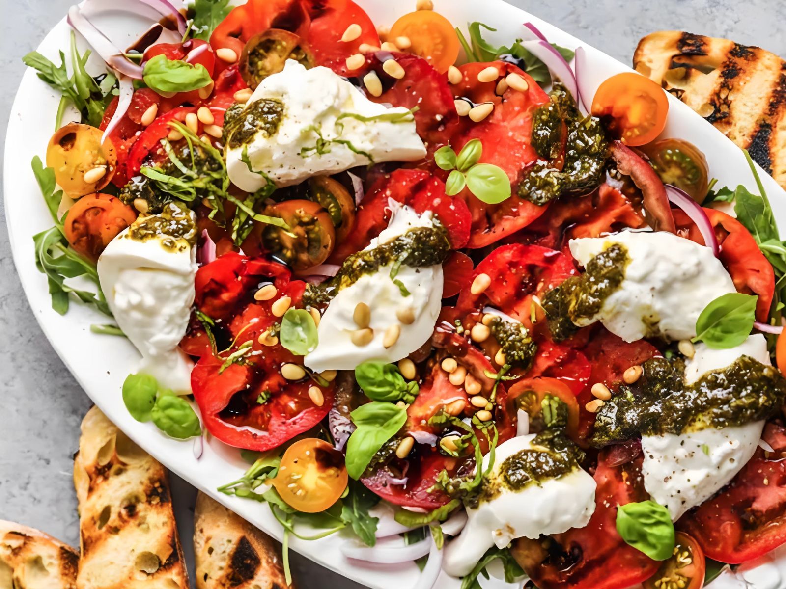 tomato and burrata, Courtesy of Spend with Pennies