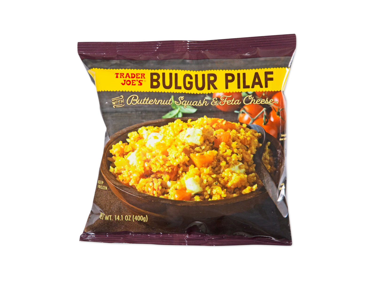 Bulgur Pilaf with Butternut Squash and Feta Cheese