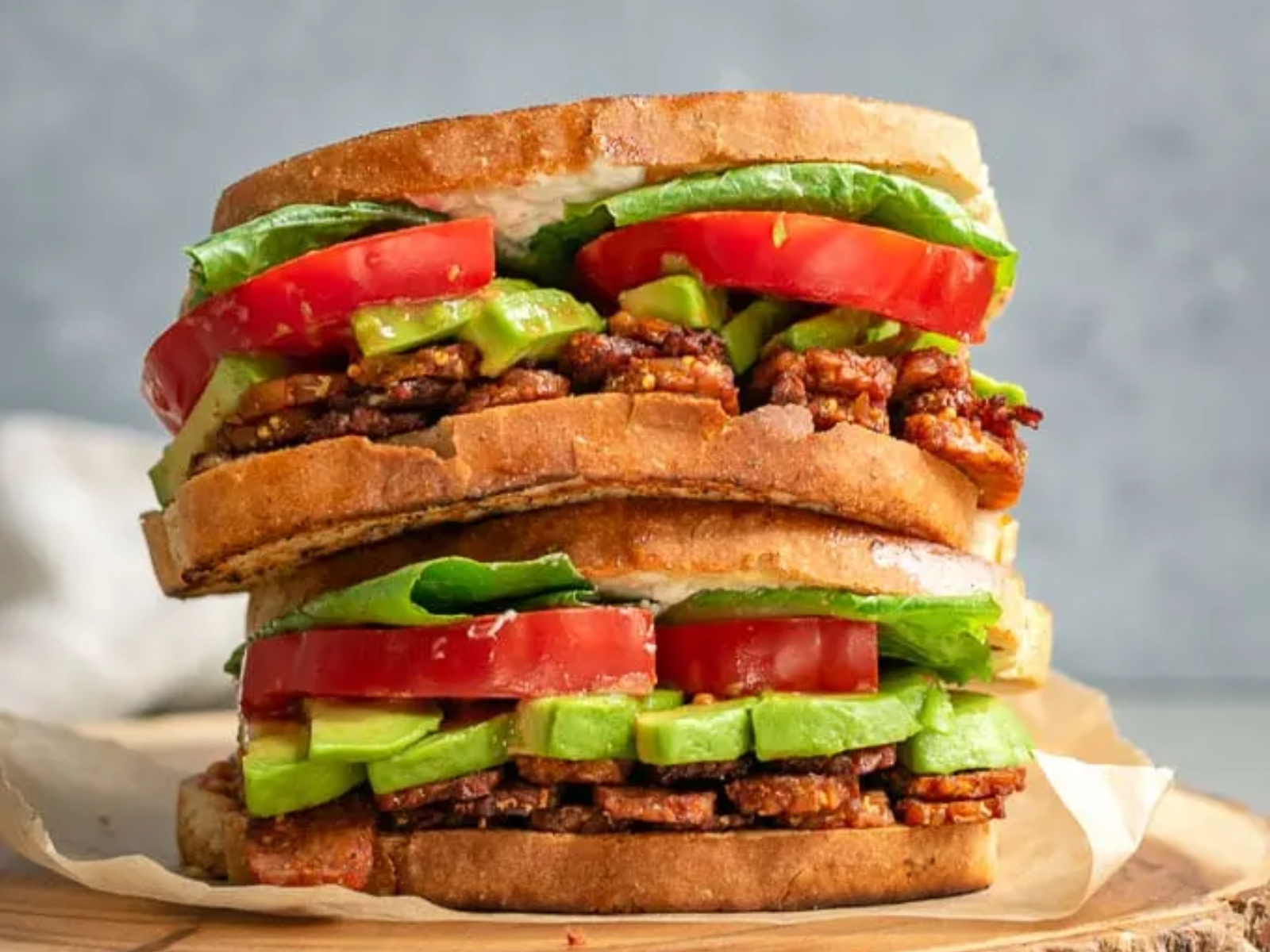 Vegan Tempeh BLT Sandwiches