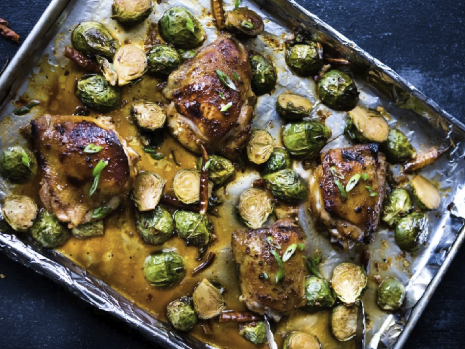 chicken with brussels sprouts